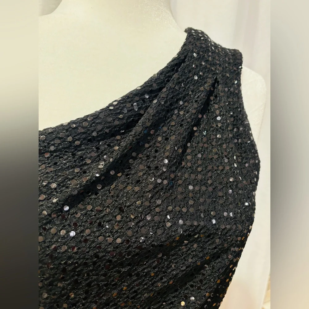 Dazzling Jackie Jon Single Strap Sequined Dress - Picture 7 of 10